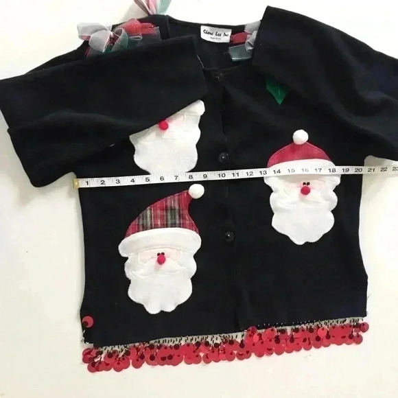 Shane Lee Inc. Ugly Christmas Santa Sequin Sweater - Picture 5 of 8